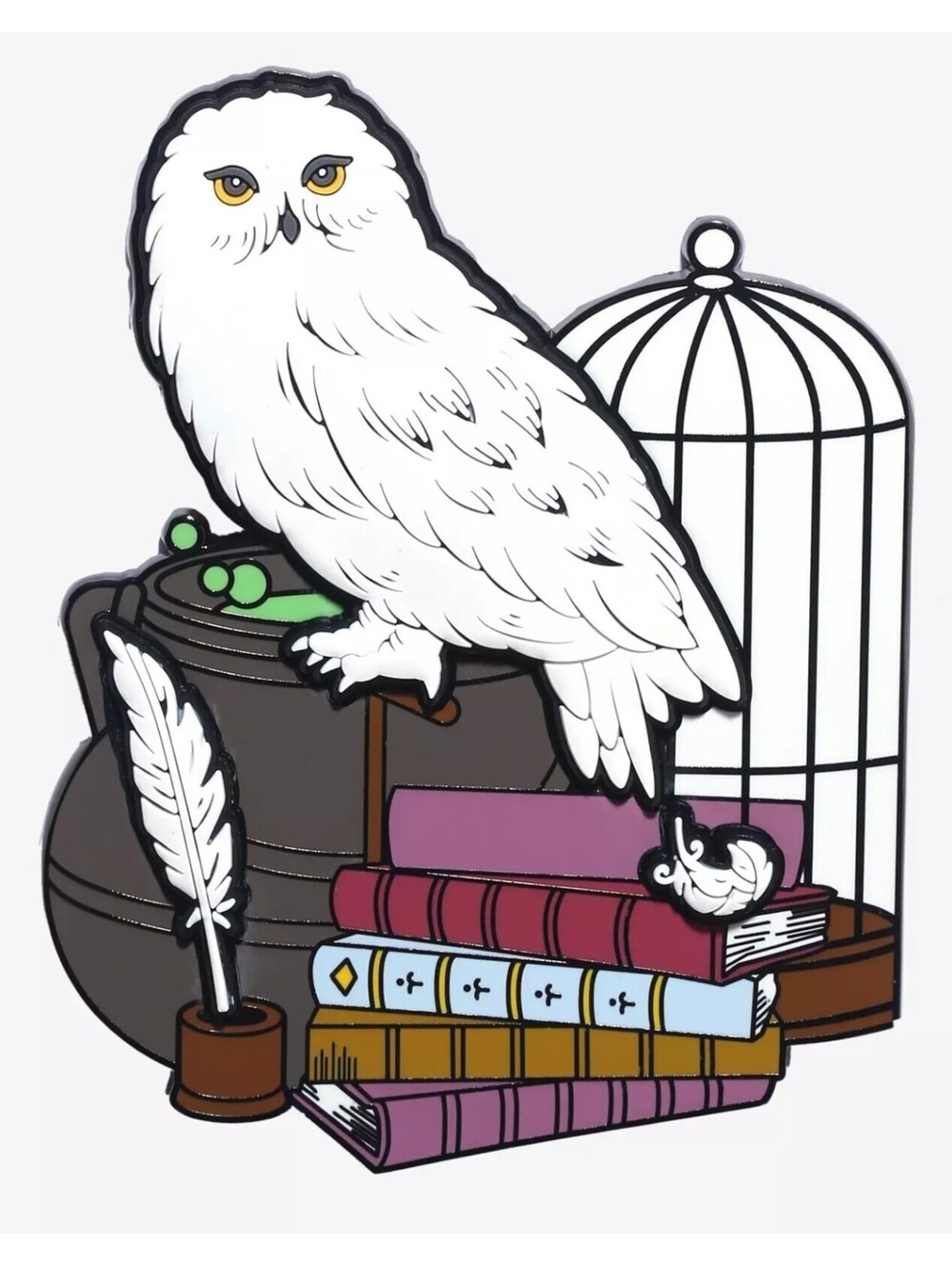 Loungefly Harry Potter Hedwig Hogwarts Supplies Enamel Pin